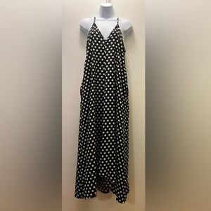 Black and white polkadot maxi dress from Amazon size M